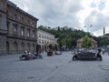 Eroilor Boulevard in Brasov, Romania Royalty Free Stock Photo